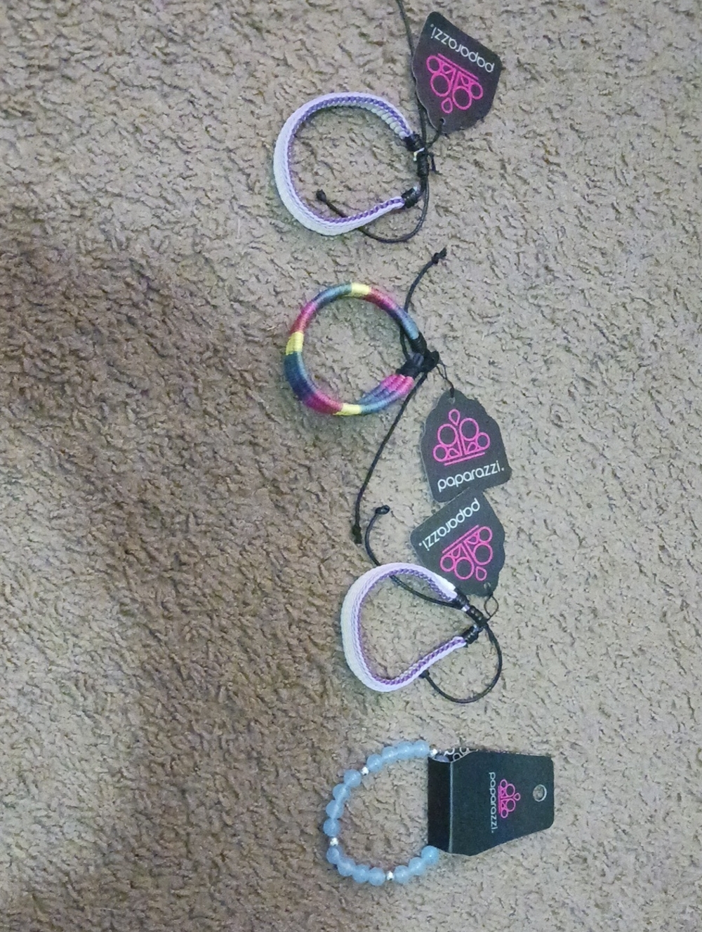 paparazzi Lavender, Blue & Multicolor Bracelet Set